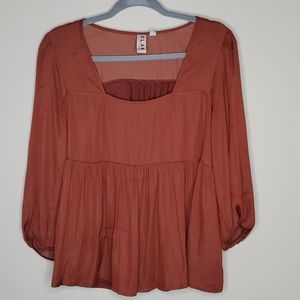 Anthropologie : Doland Left Coast baby doll blouse